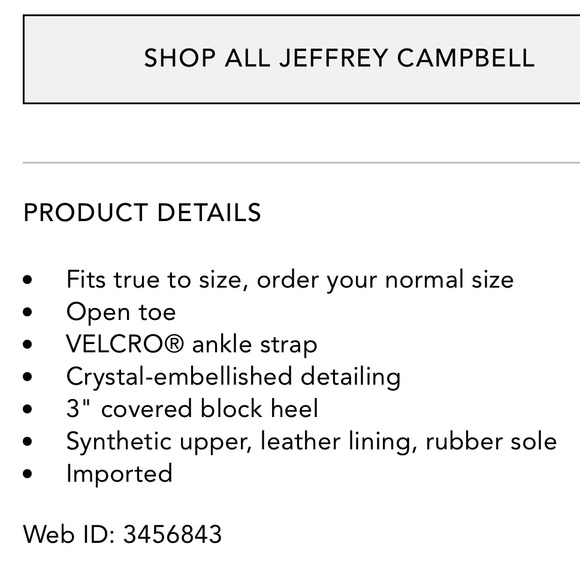 Jeffrey Campbell Laura Crystal Embellished Block Heel - Picture 2 of 7